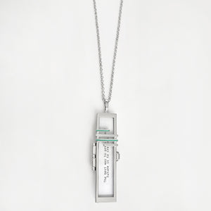 Between The Lines Fortune Locket - Silver